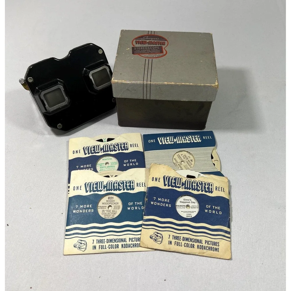 Vintage Sawyer's View-Master Model C with Original Box & Reel Sets (3458)